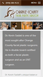 Mobile Screenshot of orangecountyfacialplasticsurgeon.com